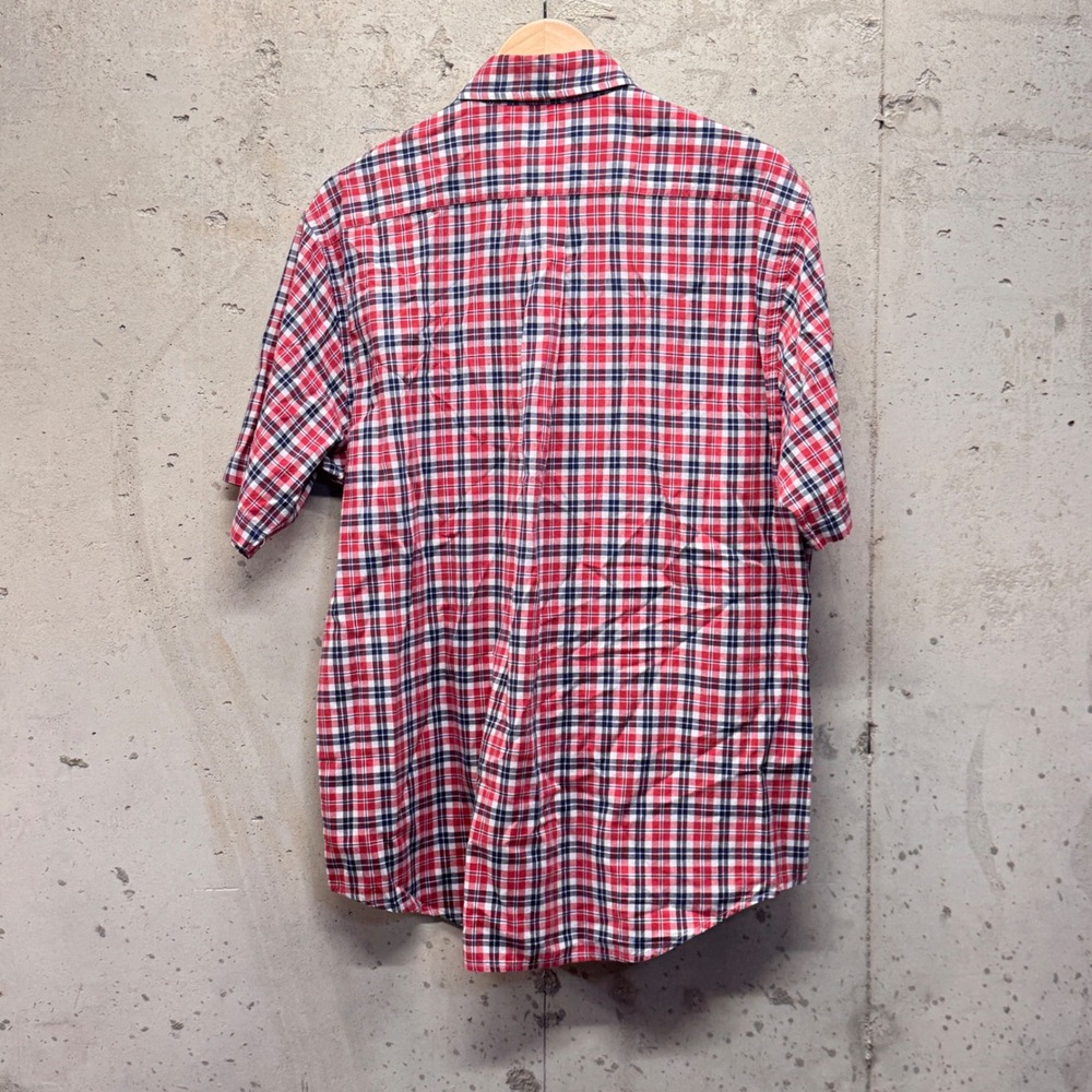 Brooks Brothers 346 Button Down Shirt Mens LG Plaid Short Sleeve Preppy Classic - Picture 2 of 7